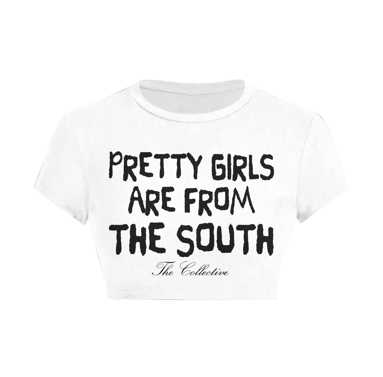 Pretty Girls Cropped Tee (White)