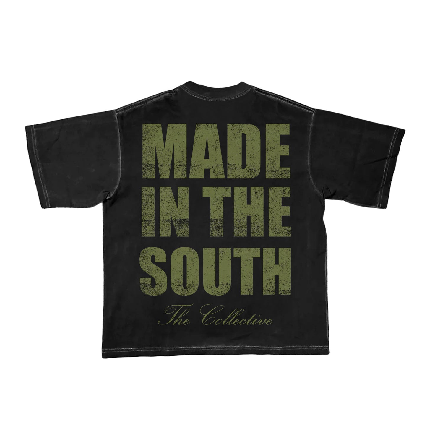 Cup Tee Black/Olive Green