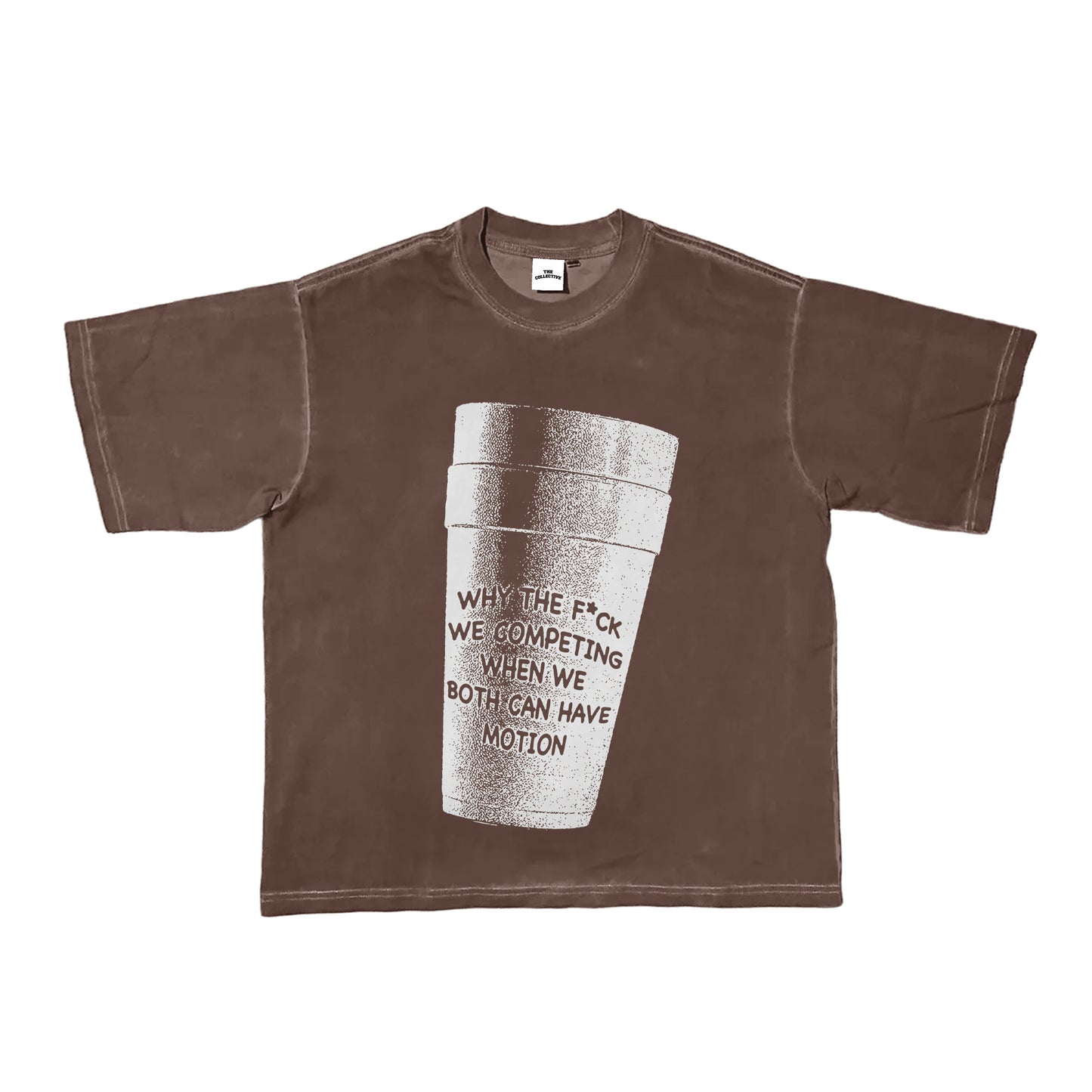 Cup Tee Brown/White