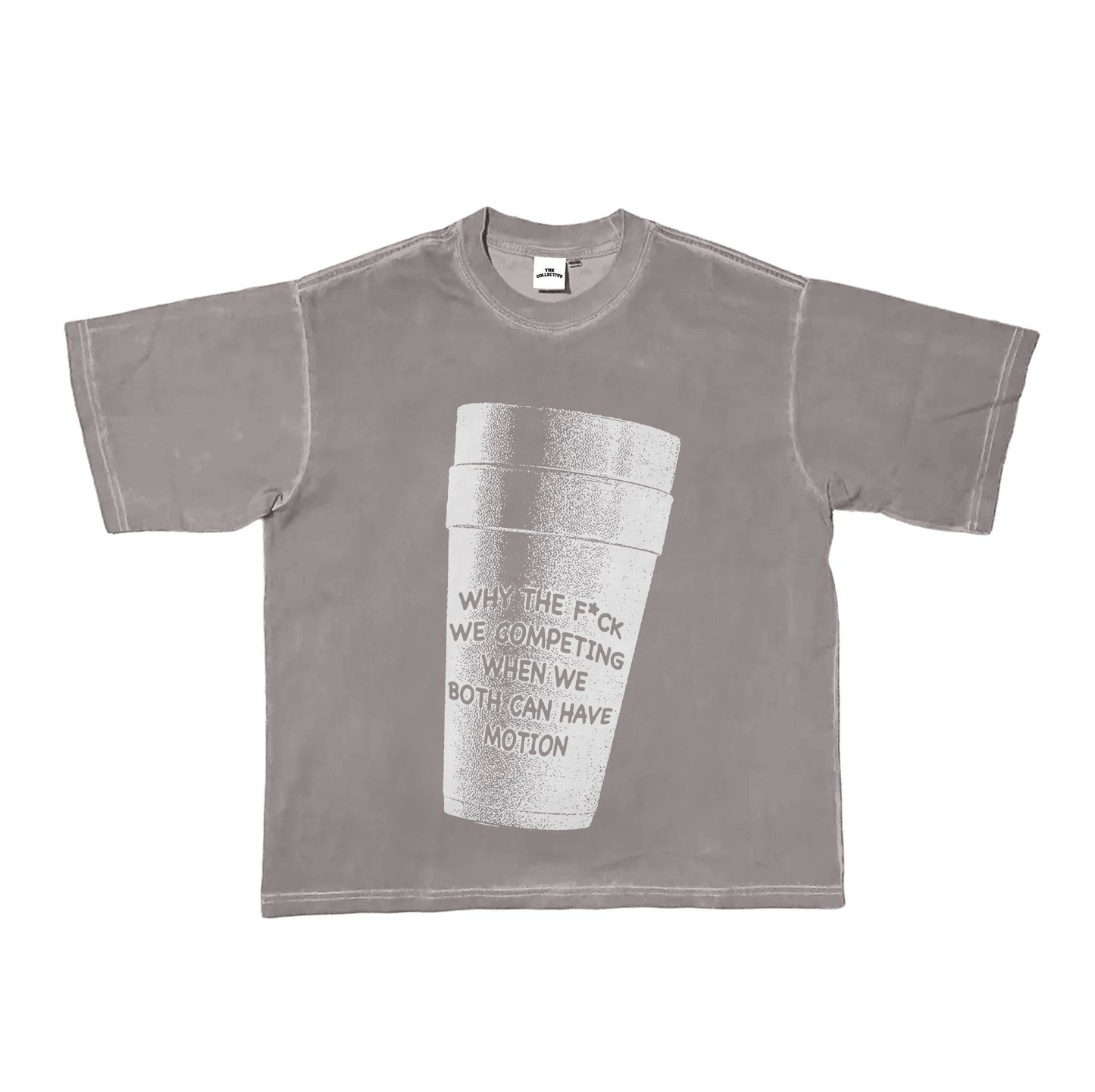 Cup Tee Light Grey/White