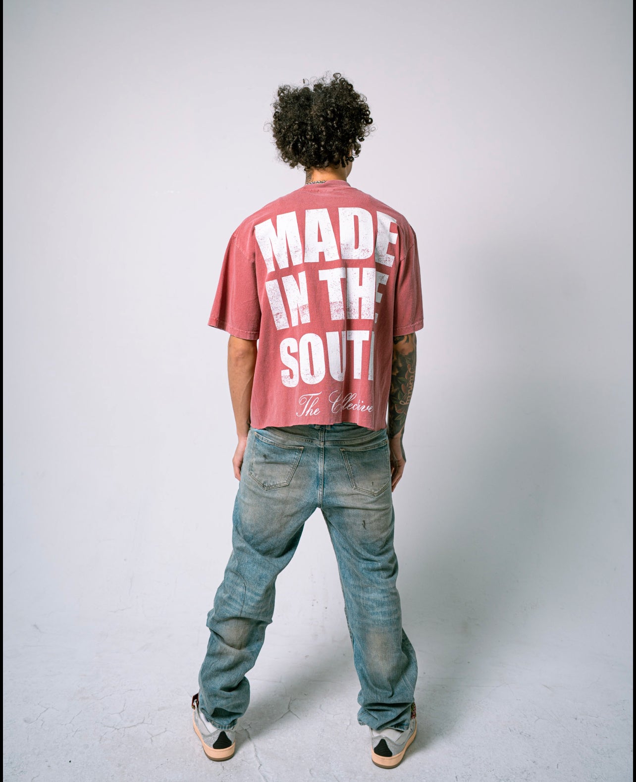 Cup Tee Maroon/White