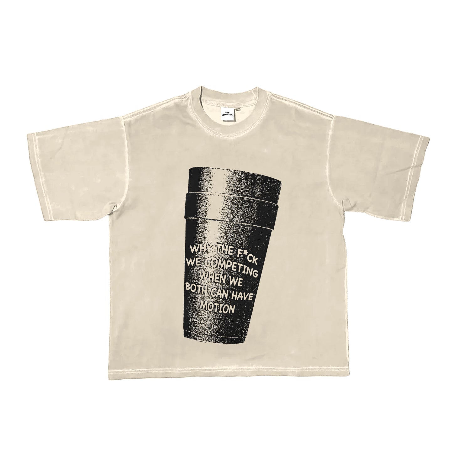Cup Tee Cream/Black