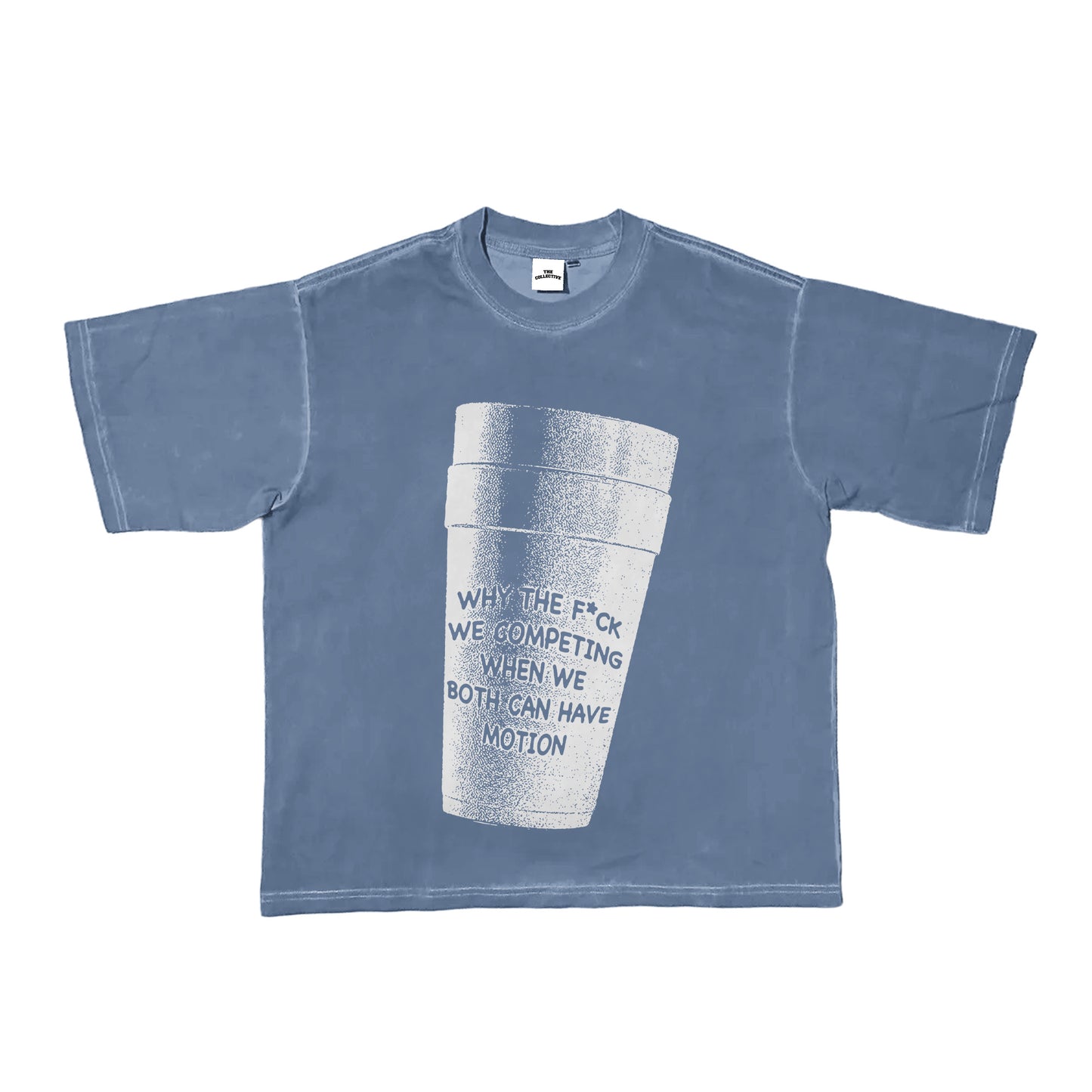 Cup tee Blue/White