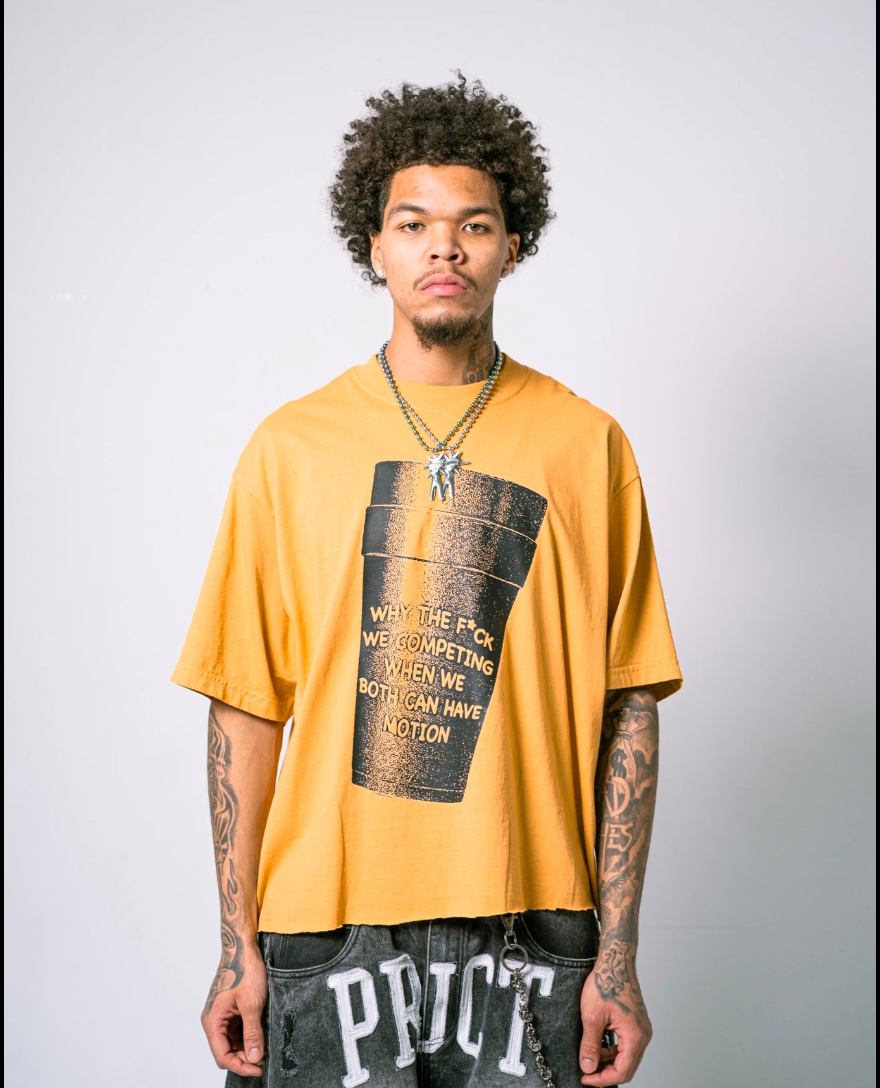Cup Tee Yellow/Black