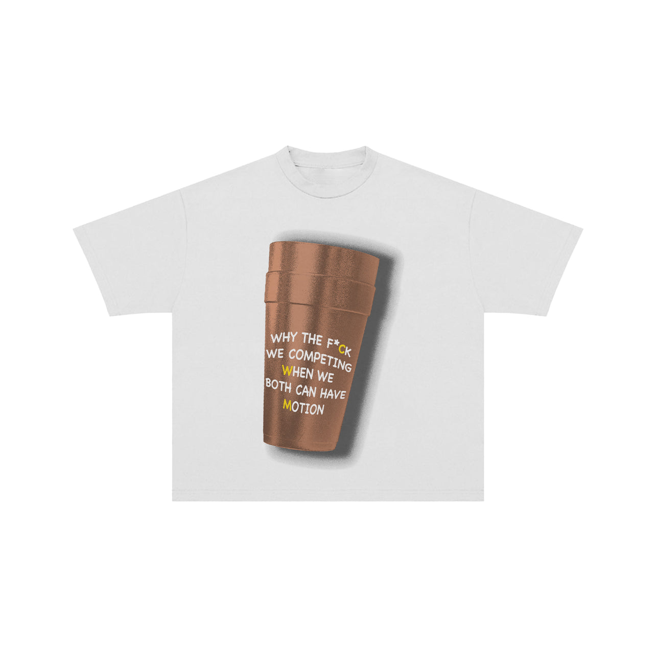 Cup Tee W/Brown